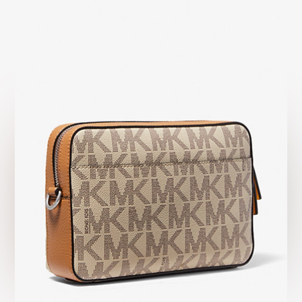 Michael Kors Cooper Embossed Leather and Logo Stripe Crossbody NEW WITH TAGS - Picture 5 of 6